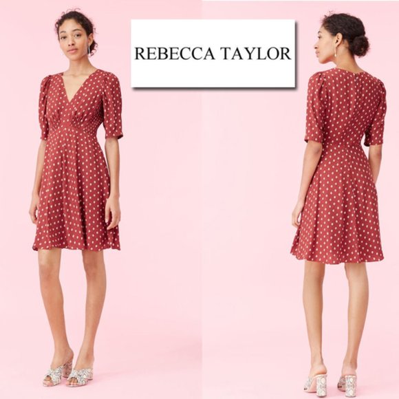 Rebecca Taylor Dresses & Skirts - Rebecca Taylor Sunrise Dot Jacquard Dress-Size 00